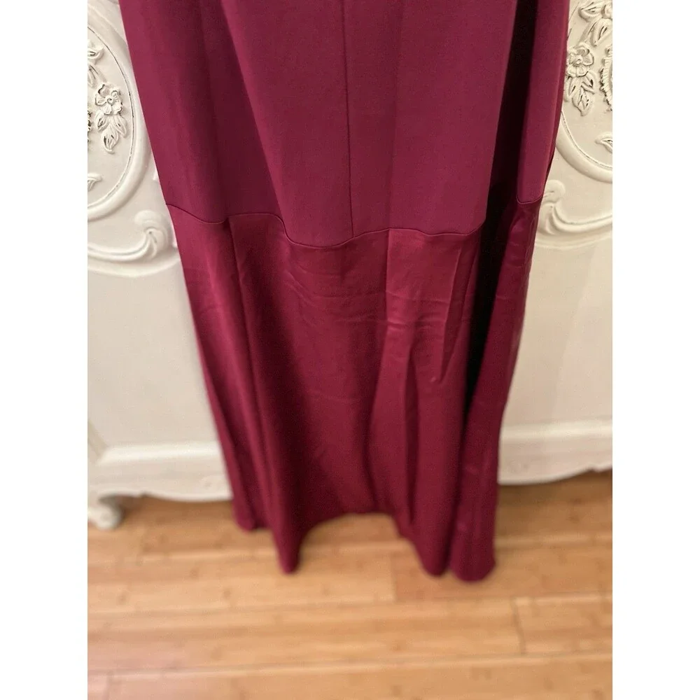 Lulus Compelling Style Plum Purple Maxi Dress Strapless A-Line Size M NWT